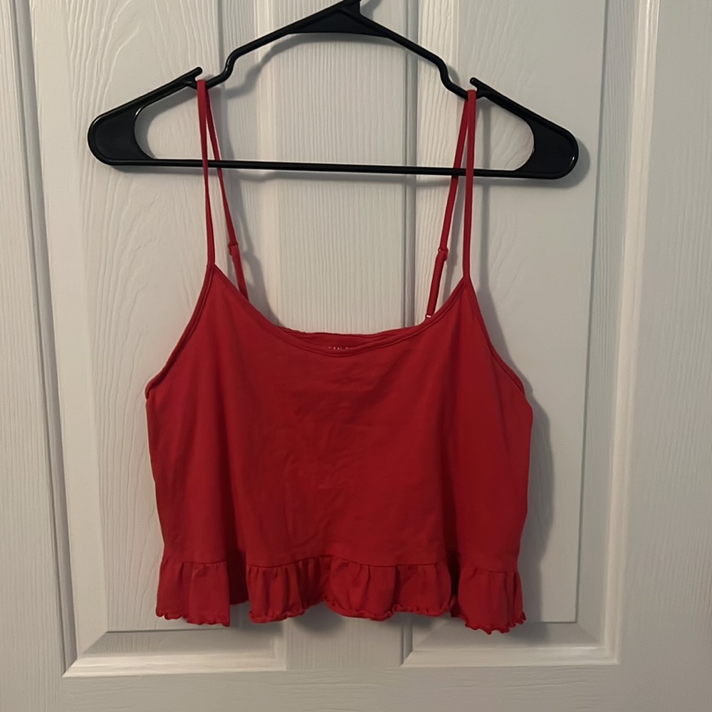 AE Tank Top with Ruffled Bottom